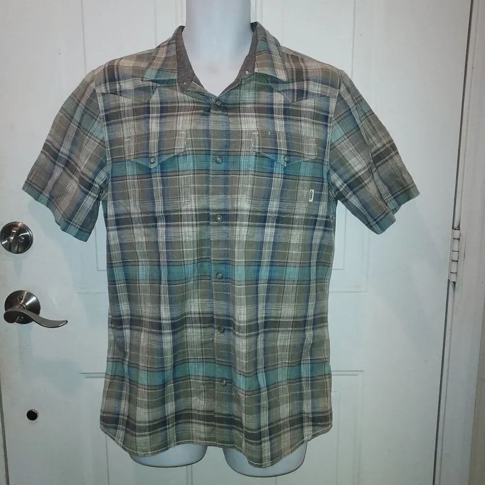 Vans Off The Wall Pearl Snap Button Down Shirt M